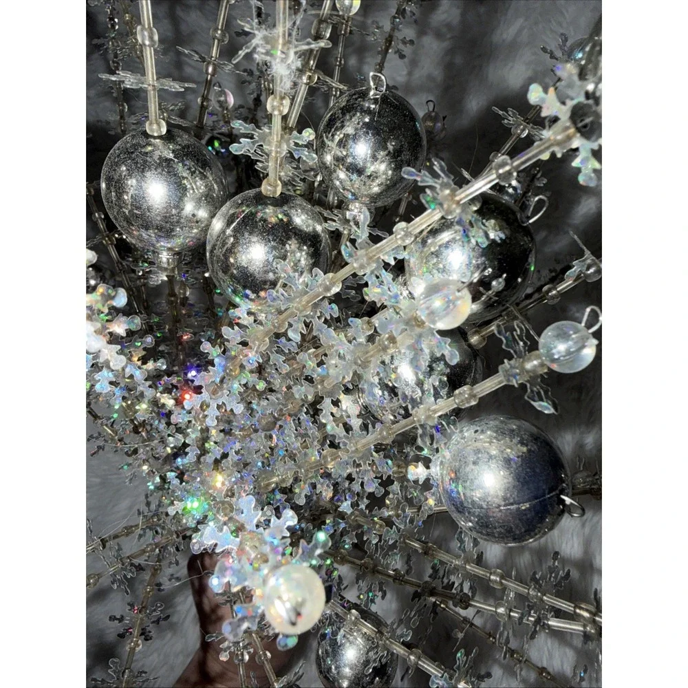 Pier 1 One Imports Christmas Tree Garland Sticks Silver NEW Gift Holiday NWT